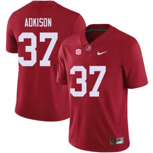 NCAA Men's Alabama Crimson Tide #37 Dalton Adkison Stitched College 2018 Nike Authentic Red Football Jersey DG17D46XA